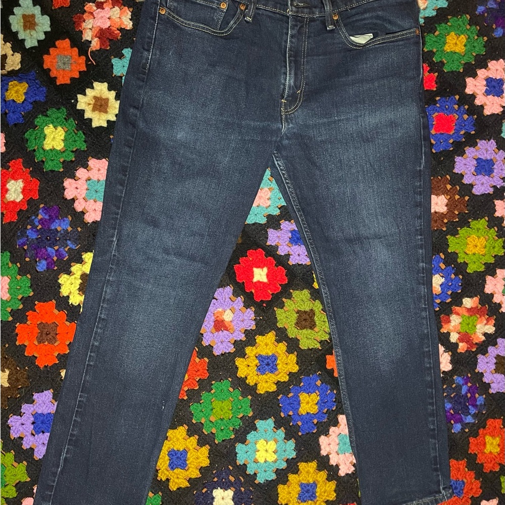 Levi's Men's Slim Jeans in Dark Blue